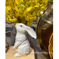 Modern Decorative Farmhouse Standing Rabbit Bunny Figurine